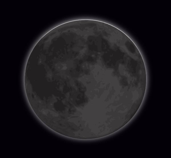 Image illustrant la nouvelle lune.