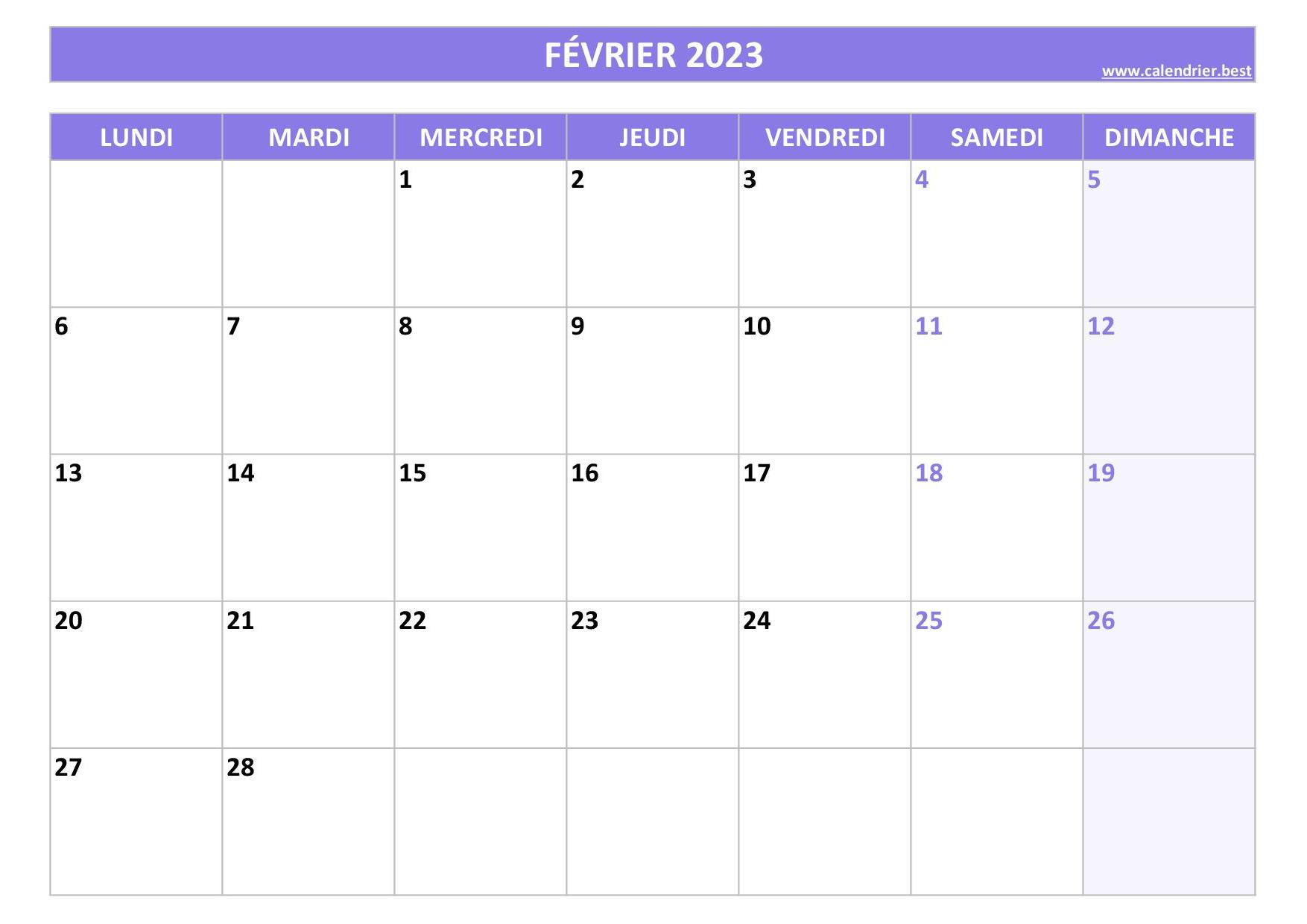 Planning mensuel  Organisation imprimable, Calendrier à imprimer