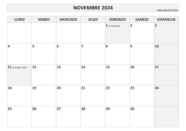 calendrier mensuel + planification mensuelle