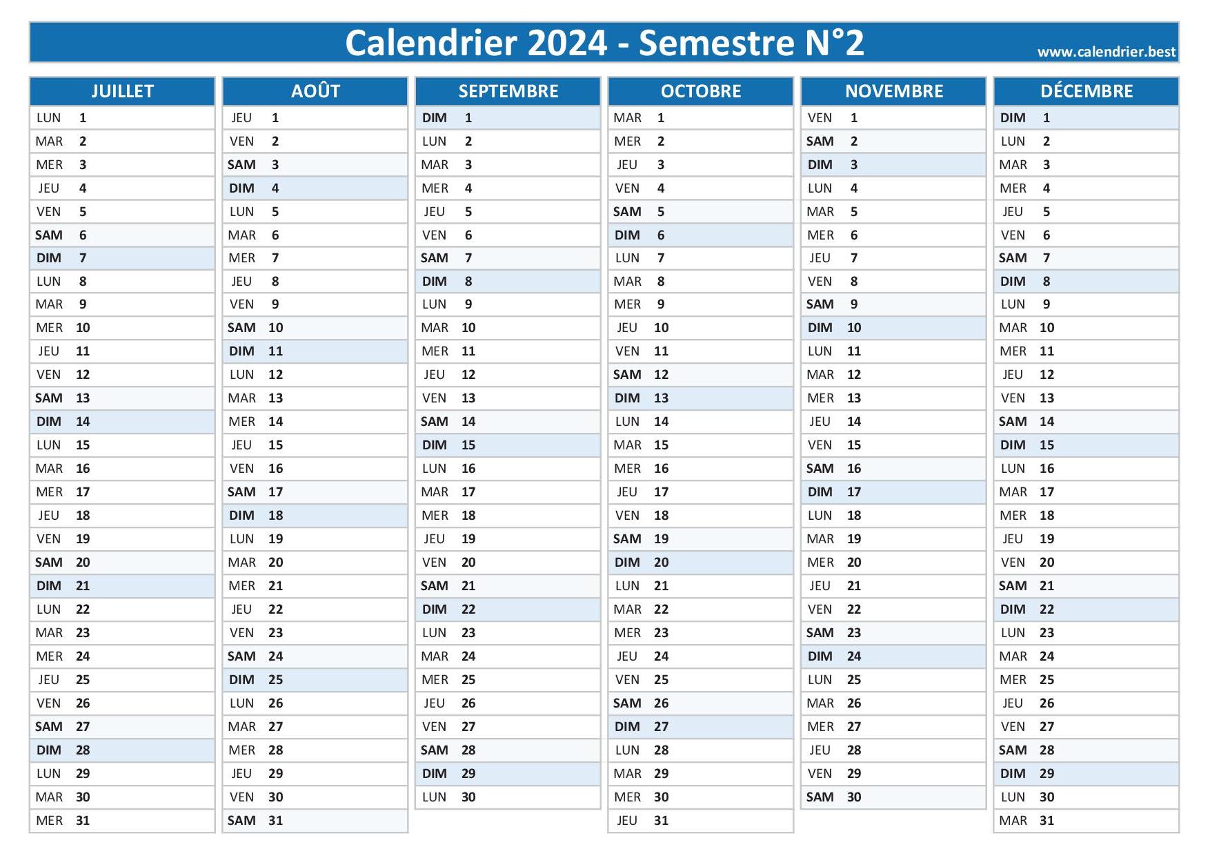 Modèle De Calendrier 2024, Modèle De Calendrier Mensuel Pour L
