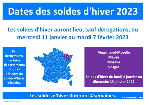 Quelles sont les dates des soldes d'hiver 2023 en France ? Soldes d'hiver 2023 : dates, durée et dérogations.