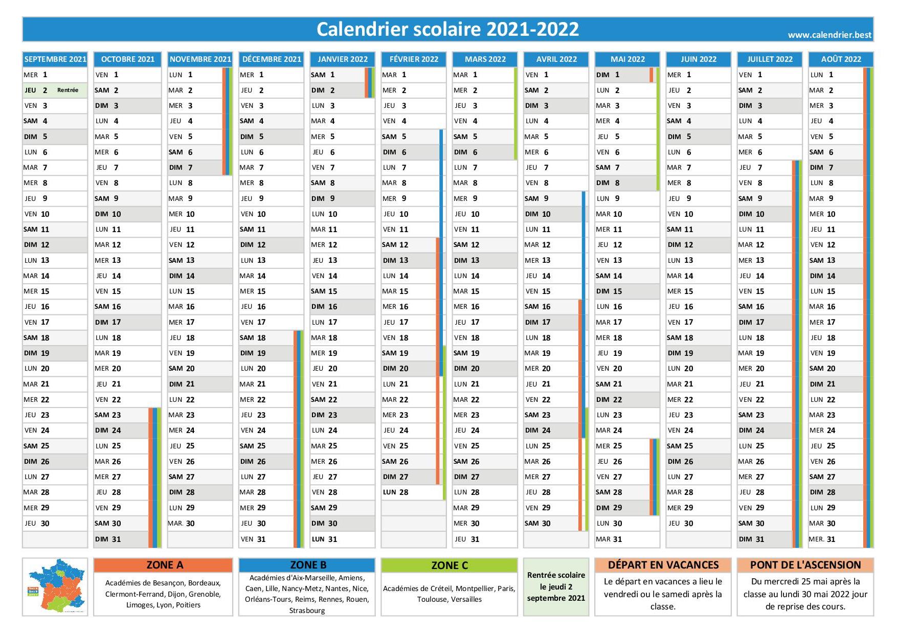 Calendrier 2021 Et 2022 A Imprimer Primer Images