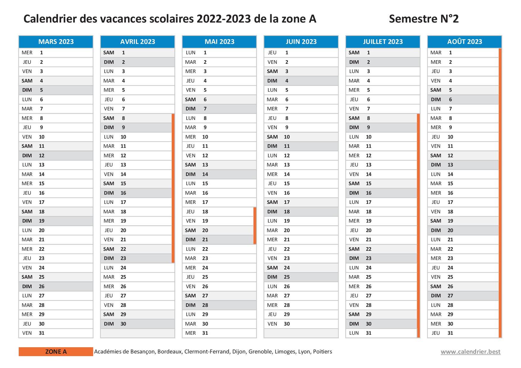 Vacances Scolaires 2022 2023 Grenoble Dates Et Calendrier Scolaire