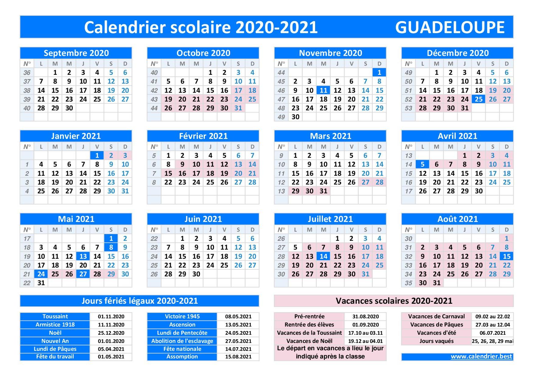 Vacances Scolaires 2024 Guadeloupe Image to u